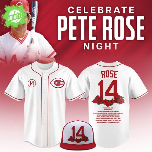 Cincinnati Reds Pete Rose Jersey – White