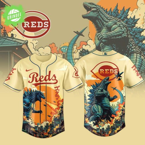Cincinnati Reds Special Godzilla Limited Edition Jersey