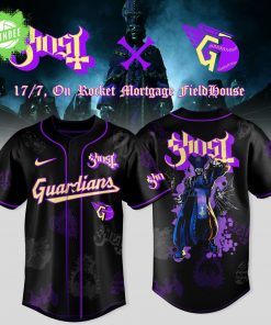 Cleveland Guardians x Ghost Band World Tour 2025 Jersey