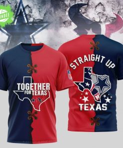 Dallas Cowboys x Houston Texans | Premium Together For Texas 3D Shirt