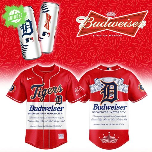 Detroit Tigers x Budweiser Version 2025 Baseball Jersey