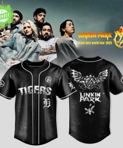 Detroit Tigers x Linkin Park From Zero World Tour 2025 Baseball Jersey-3D Baseball Jersey