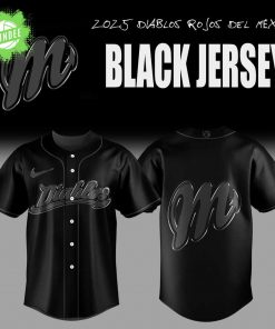 Edición limitada Diablos Rojos del México De vuelta en Jersey Negro