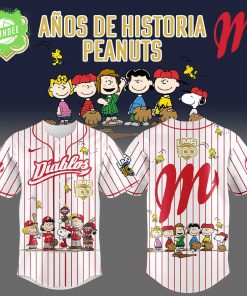 Edición limitada Diablos Rojos del México x 100 Años De Historia Peanuts Jersey
