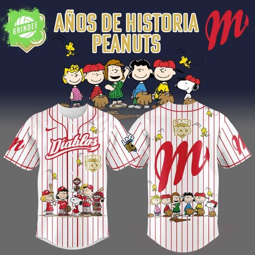 Edición limitada Diablos Rojos del México x 100 Años De Historia Peanuts Jersey