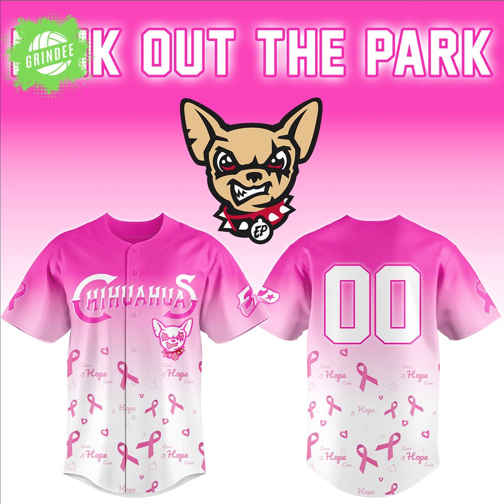 El Paso Chihuahuas 2025 Pink out the Park Jersey El Paso Chihuahuas 2025 Pink out the Park Jersey