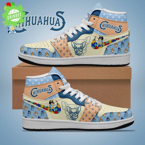 El Paso Chihuahuas MILB x Bluey Autism Air Jordan 1 Special Edition 2025