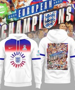 England Football Team Champions of the UEFA Women’s EURO 2025 Hoodie