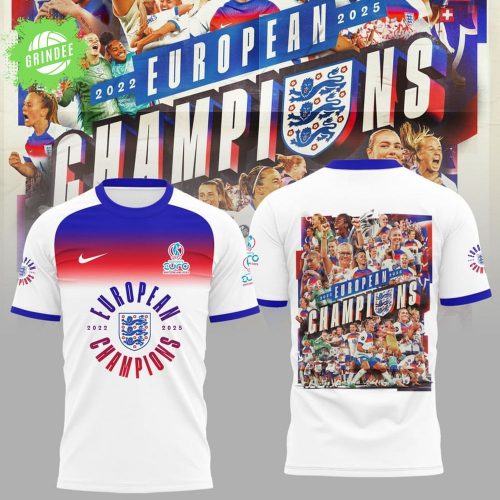 England Football Team Champions of the UEFA Women’s EURO 2025 Shirt