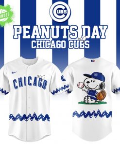Exclusive 2025 Chicago Cubs x Peanuts Night Baseball Jersey – Limited Edition