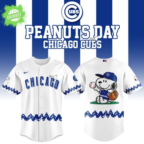 Exclusive 2025 Chicago Cubs x Peanuts Night Baseball Jersey – Limited Edition