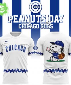 Exclusive 2025 Chicago Cubs x Peanuts Night Tshirt – Limited Edition