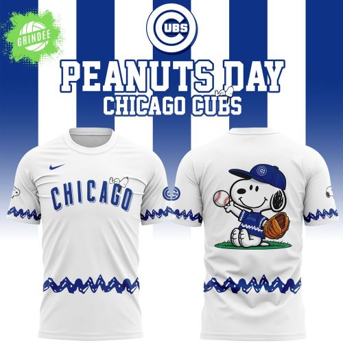 Exclusive 2025 Chicago Cubs x Peanuts Night Tshirt – Limited Edition