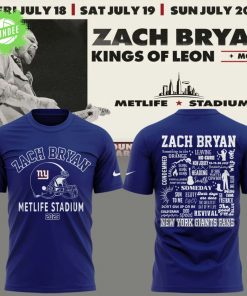 Exclusive Versio Zach Bryan x New York Giants Tshirt 2025