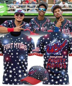 Fort Myers Mighty Mussels Independence Day 2025 T-shirt