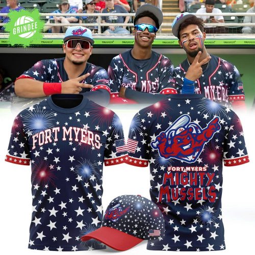 Fort Myers Mighty Mussels Independence Day 2025 T-shirt