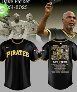 Honoring The Legend – Dave Parker Pirates Baseball black Jersey