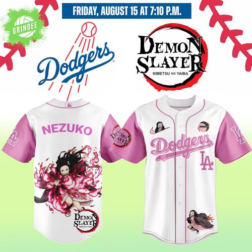LA Dodgers _ Demon Slayer Kamado Nezuko Jersey 2025