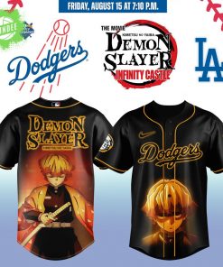 LA Dodgers _ Demon Slayer Kimetsu No Yaiba Jersey 2025