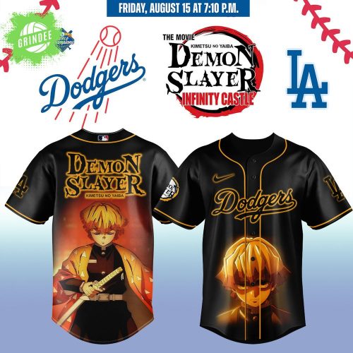 LA Dodgers _ Demon Slayer Kimetsu No Yaiba Jersey 2025