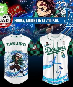 LA Dodgers _ Demon Slayer Tanjiro Jersey 2025