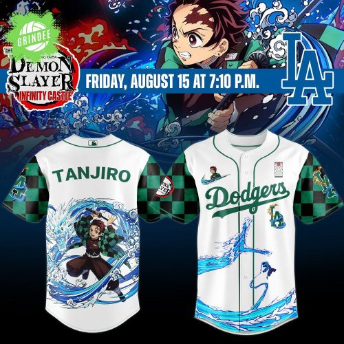 LA Dodgers _ Demon Slayer Tanjiro Jersey 2025