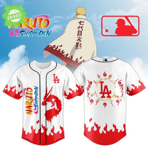 LA Dodgers Fire Shadow Spirit Jersey White Flame Edition