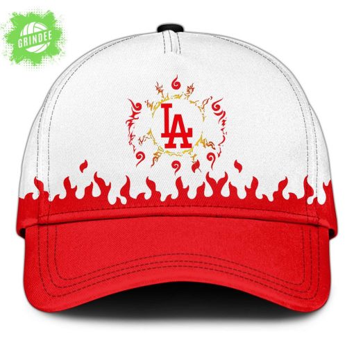 LA Dodgers Fire Shadow Spirit Jersey White Flame Edition