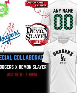 LA Dodgers x Demon Slayer Custom T-shirt – Limited Edition