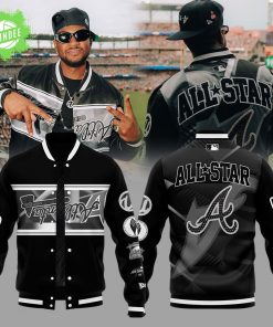 Limited Edition A.Braves Peace up, A-Town Down Black Jacket