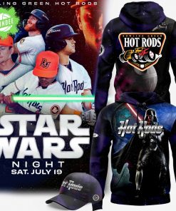 Limited Edition Bowling Green Hot Rods x Star Wars Night Hoodie 2025