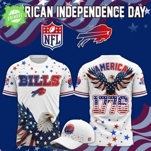 Limited Edition Buffalo Bills Independence Day 2025 T-shirt