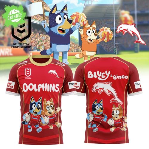 Limited Edition Dolphins x Bluey and Bingo Shirt