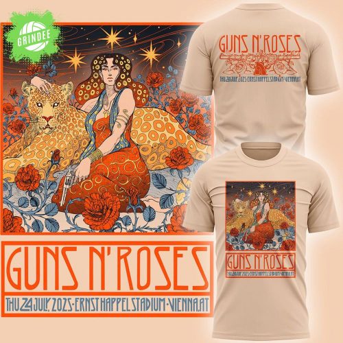 Limited Edition Guns N’ Roses World Tour to Vienna 2025 T-Shirt