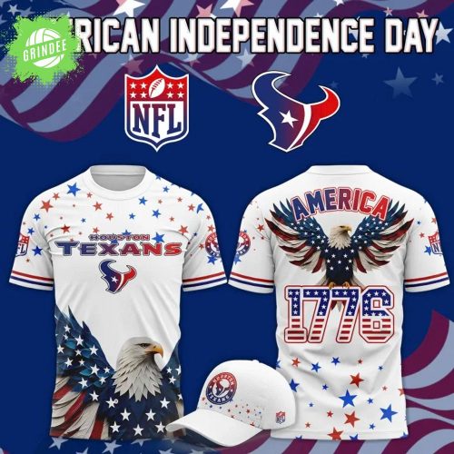 Limited Edition Houston Texans Independence Day 2025 Tshirt