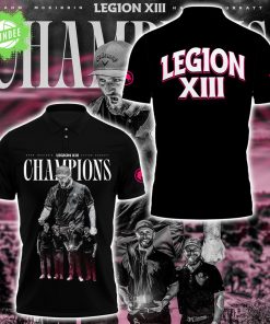 Limited Edition Legion Back-To-Back Champions Black PoloShirt