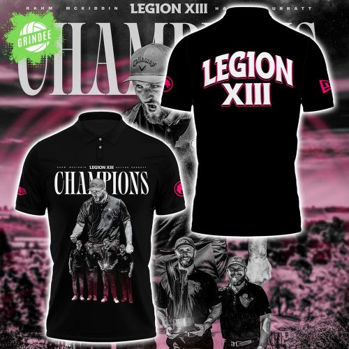 Limited Edition Legion Back-To-Back Champions Black PoloShirt