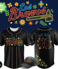 Limited Edition Los Bravos Night Baseball Jersey – Custom