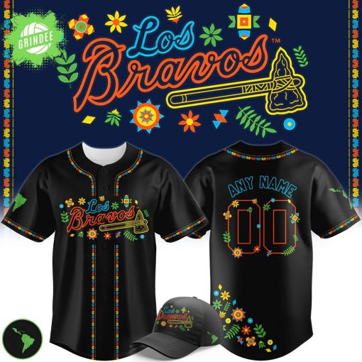 Limited Edition Los Bravos Night Baseball Jersey – Custom