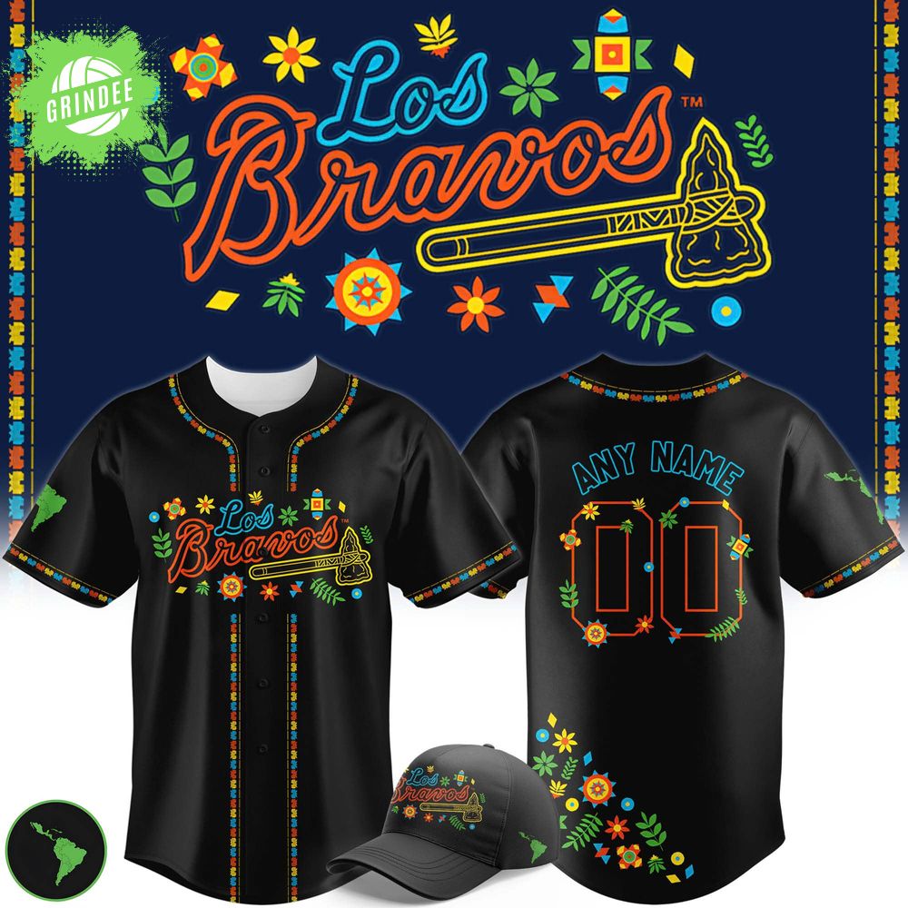 Limited Edition Los Bravos Night Baseball Jersey - Custom Limited Edition Los Bravos Night Baseball Jersey - Custom