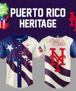 Limited Edition N Y Mets Puerto Rico Themed Jersey 2025 Jersey
