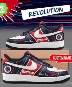 Limited Edition New England Revolution Soccer Throwback Custom AF1 Shoes