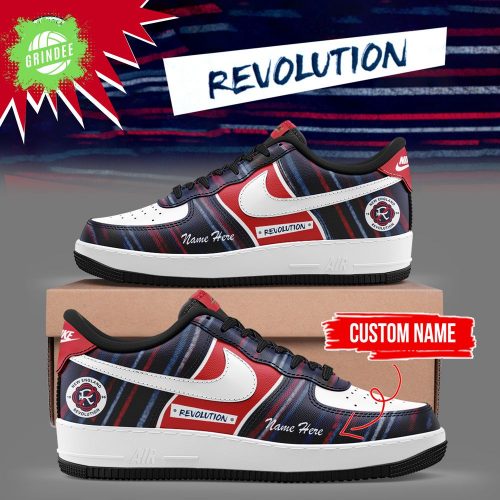 Limited Edition New England Revolution Soccer Throwback Custom AF1 Shoes