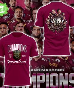 Limited Edition Queensland Maroons Champion 2025 Red Tshirt