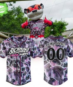 Limited Edition Richmond Flying Squirrels x Poppy Jersey 2025