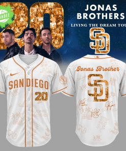 Limited Edition SD.Padres “JonasBrothers20: Living the Dream Tour” Signature Jersey
