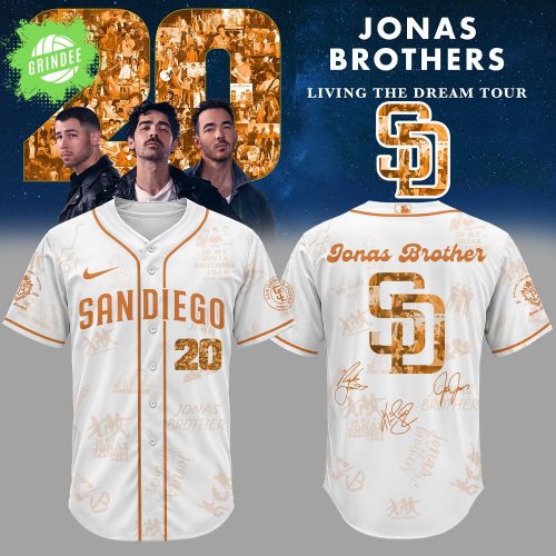Limited Edition SD.Padres “JonasBrothers20: Living the Dream Tour” Signature Jersey
