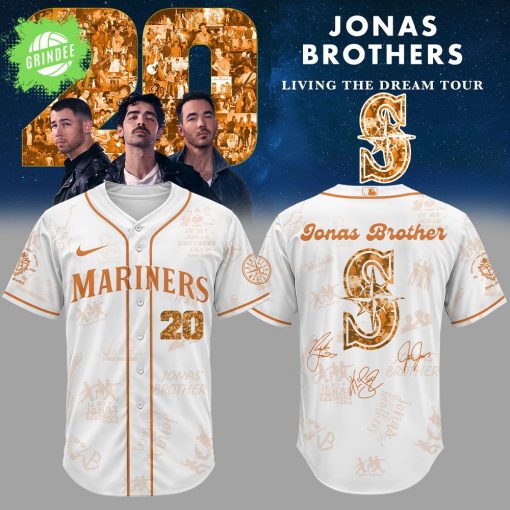 Limited Edition S.Mariners “JonasBrothers20: Living the Dream Tour” Signature Jersey