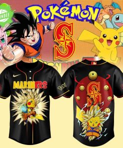 Limited Edition S.Mariners Pikachu x DragonBall Jersey
