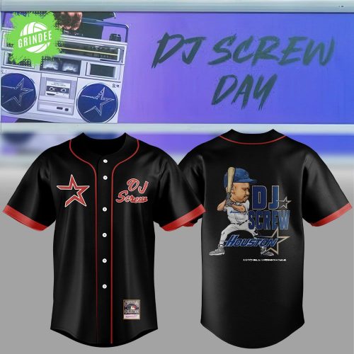 Limited Edition The Astros x DJ Screw collection Black V2 Jersey